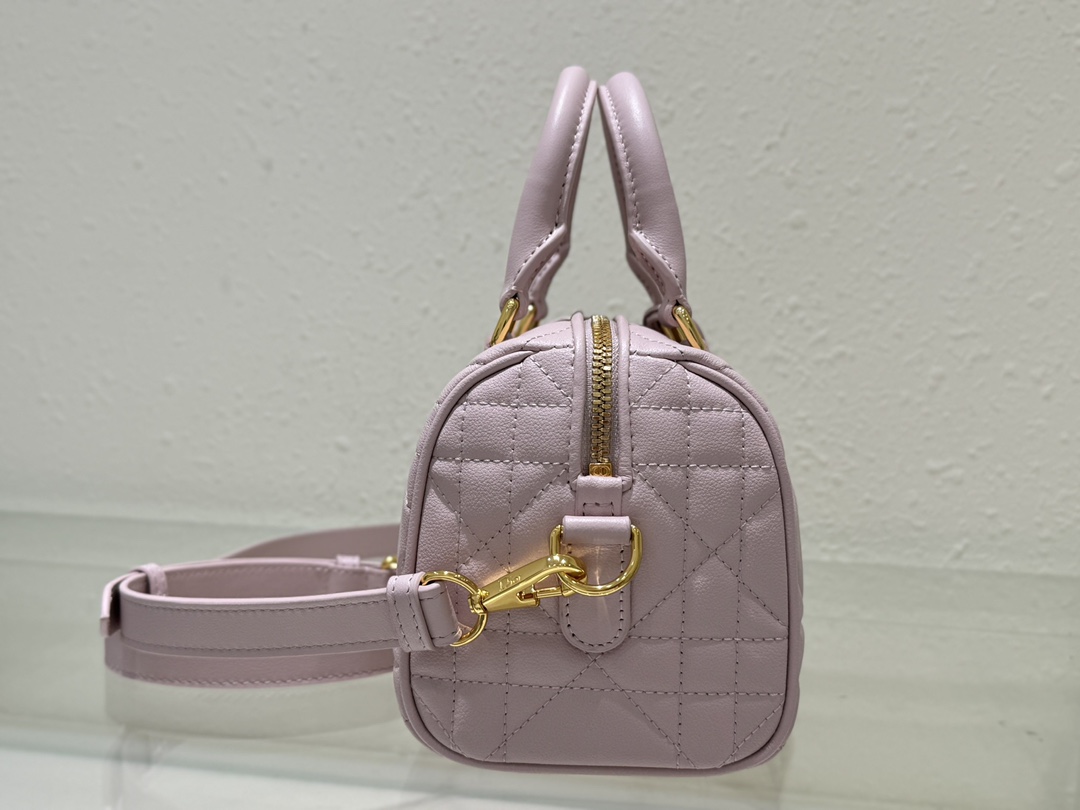 Dior Groove 20 Bag Pale Pink Macrocannage Calfskin